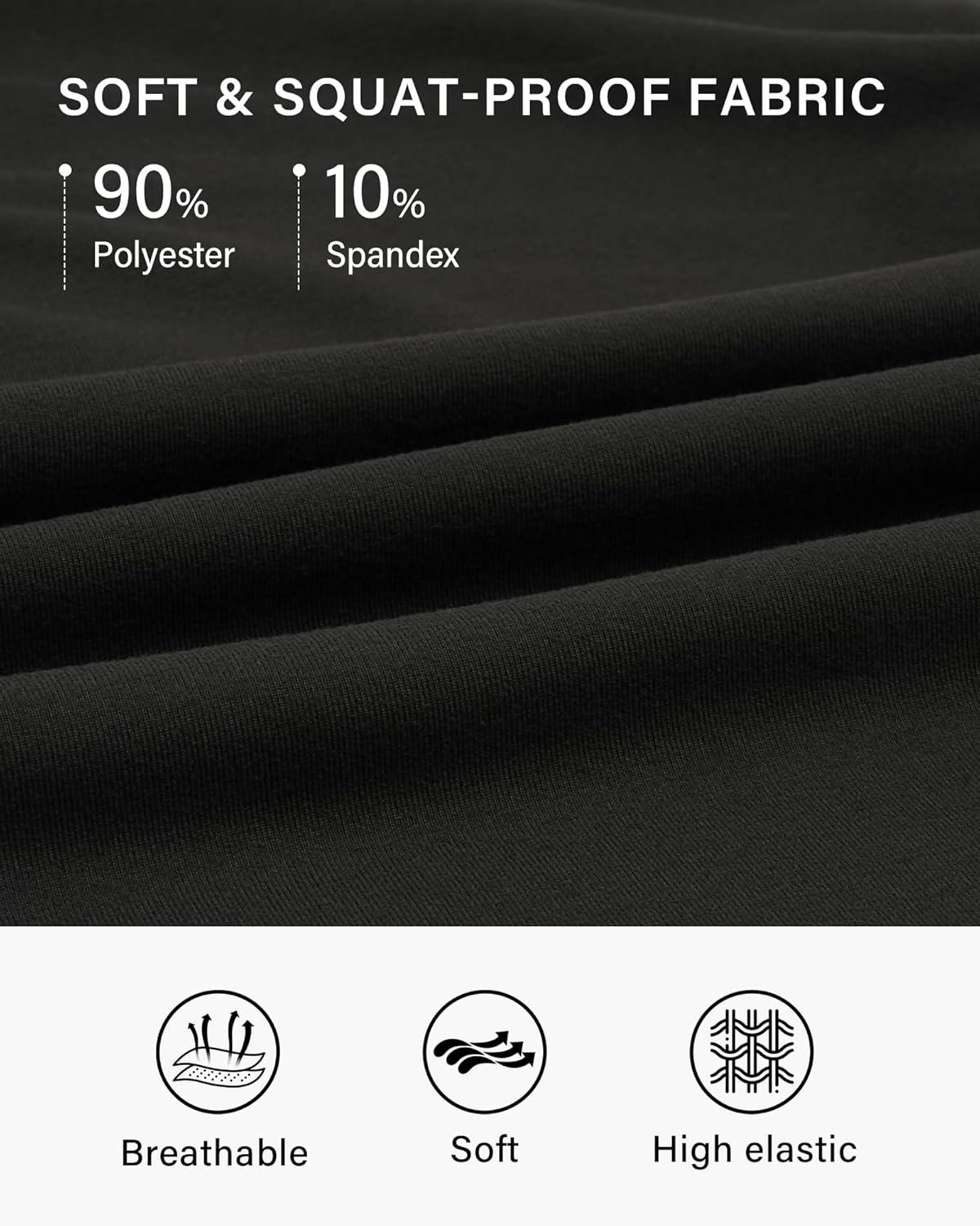 imageStelle 28 Wide Leg Yoga Pants Womens High Waisted Cozy Sweatpants Flowy Sports Athletic Lounge Pants with PocketsBlack