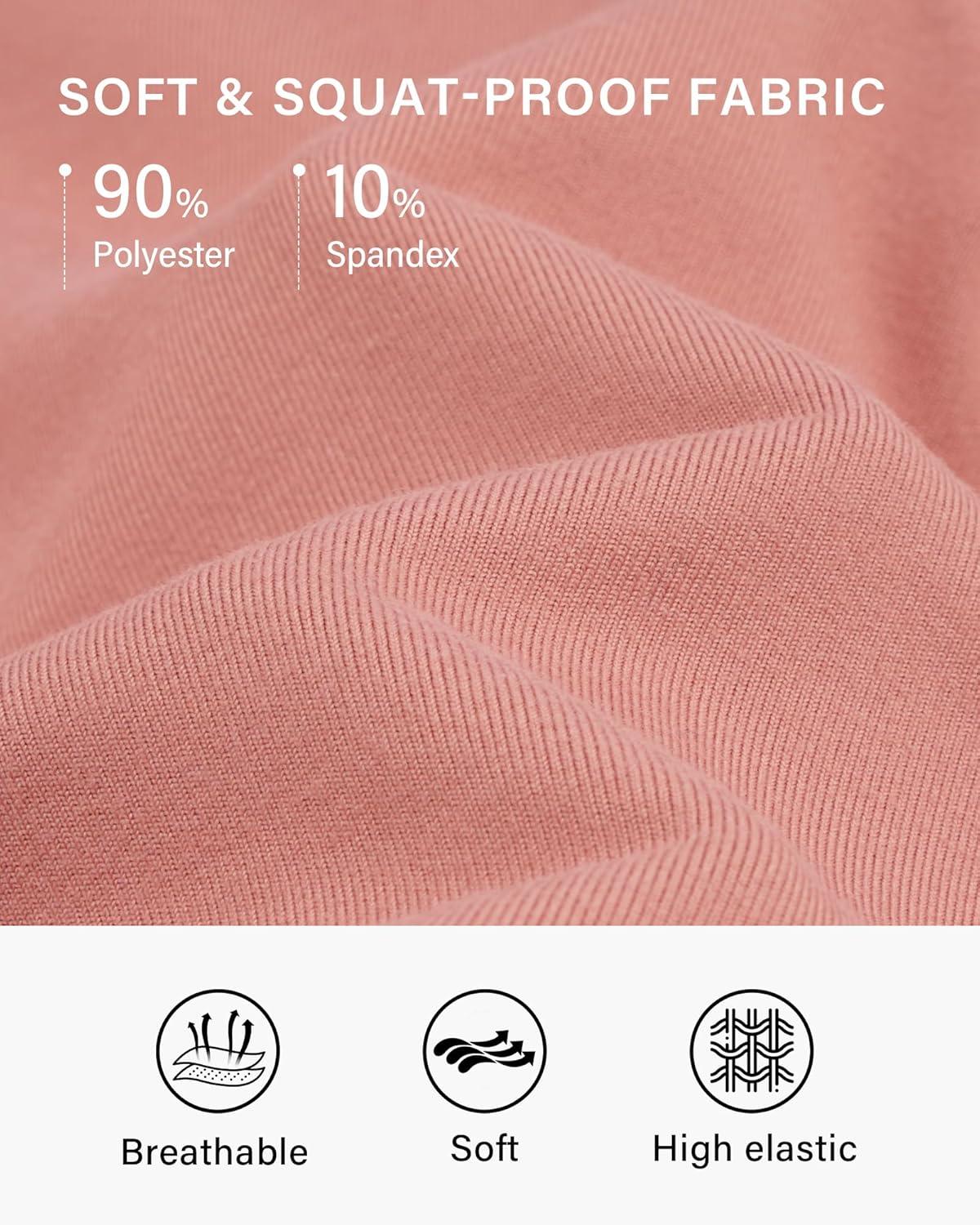 imageStelle 28 Wide Leg Yoga Pants Womens High Waisted Cozy Sweatpants Flowy Sports Athletic Lounge Pants with PocketsDusty Pink