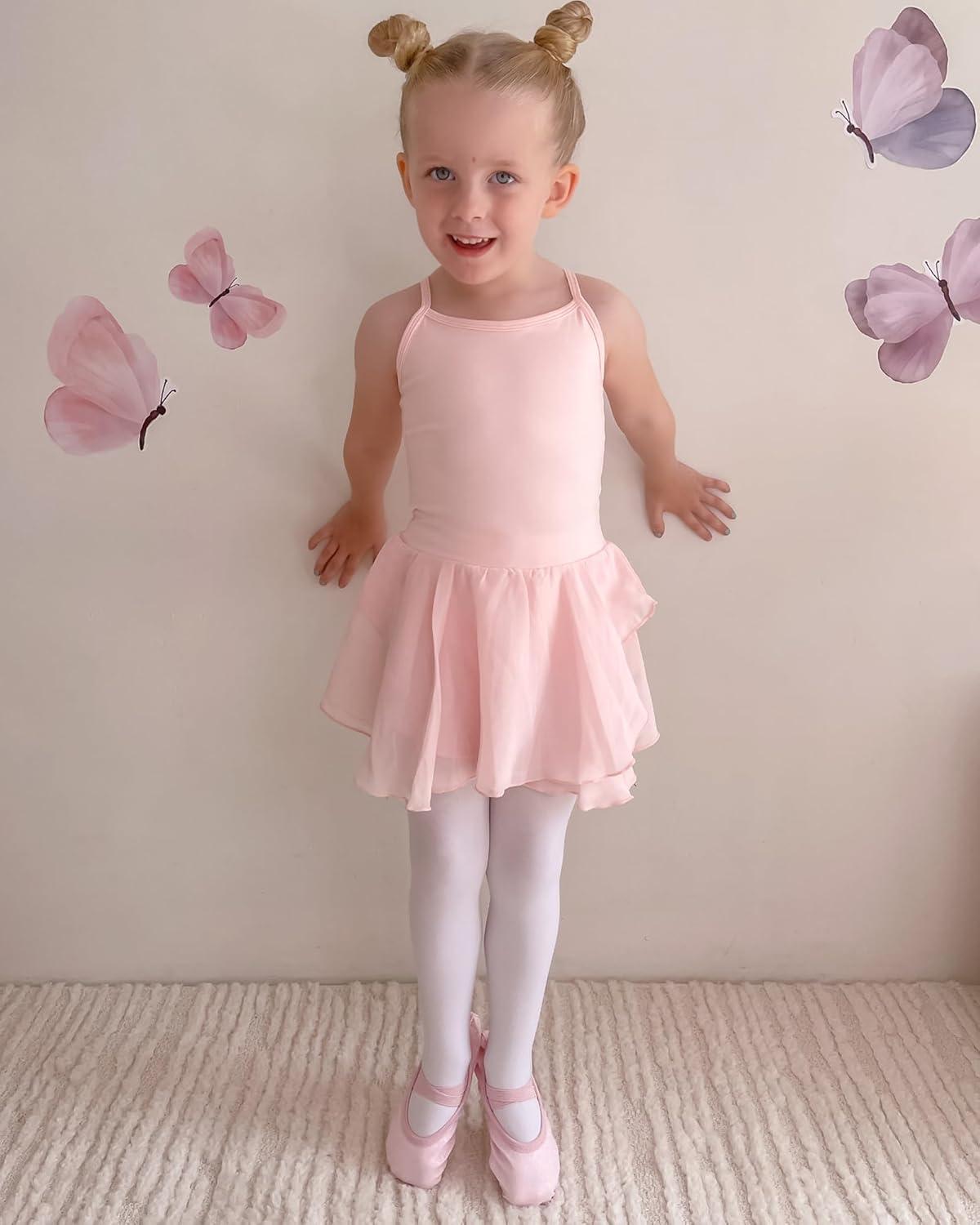 imageStelle Ballet Shoes for Girls Glitter Metallic Faux Leather Ballet Slippers Dance Shoes for ToddlerLittleBig KidsPink Glitter