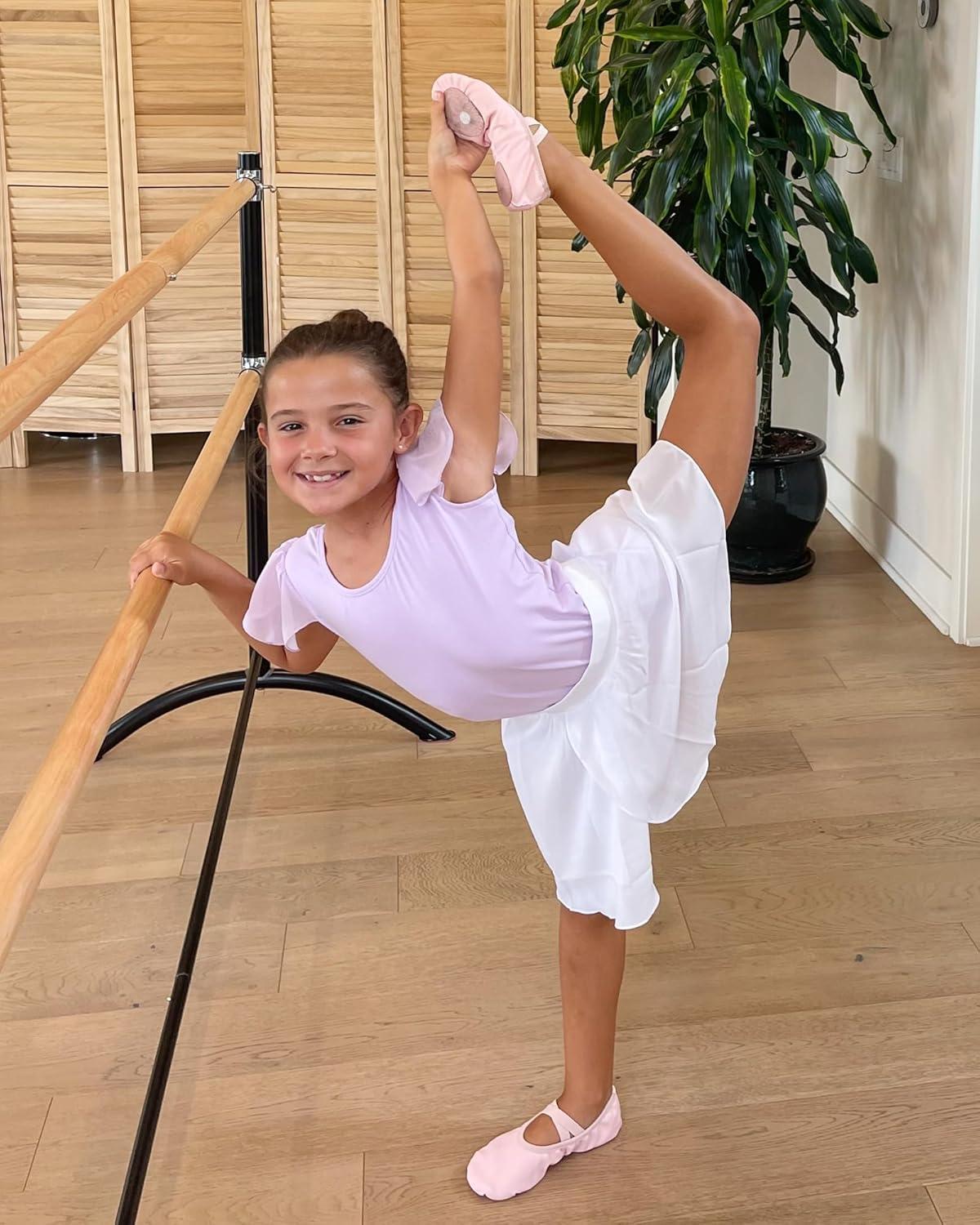 imageStelle Ballet Shoes for Girls Toddler Ballet Slippers Soft Leather Boys Dance Shoes for ToddlerLittle KidBig KidPink