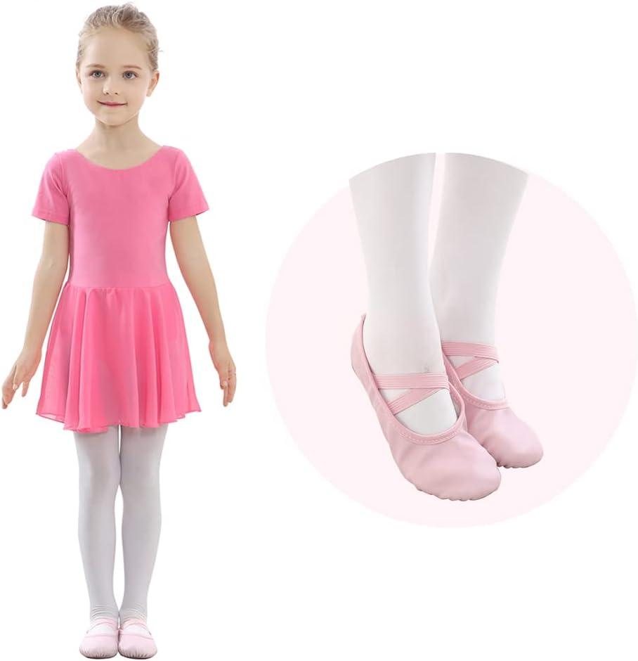 imageStelle Ballet Shoes for Girls Toddler Ballet Slippers Soft Leather Boys Dance Shoes for ToddlerLittle KidBig KidPink