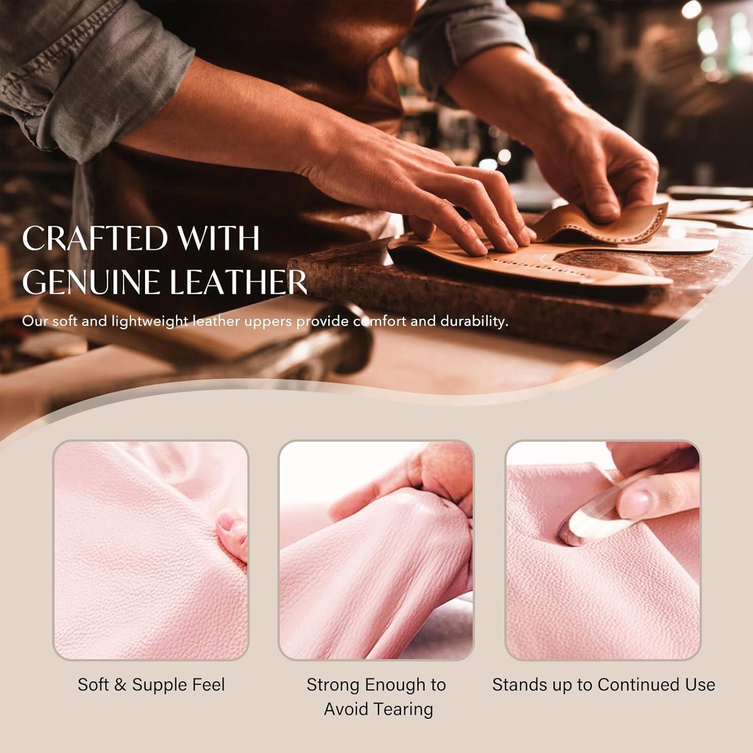 imageStelle Ballet Shoes for Girls Toddler Genuine Leather Ballet Dance Slippers for ToddlerLittleBig KidsBoysPink