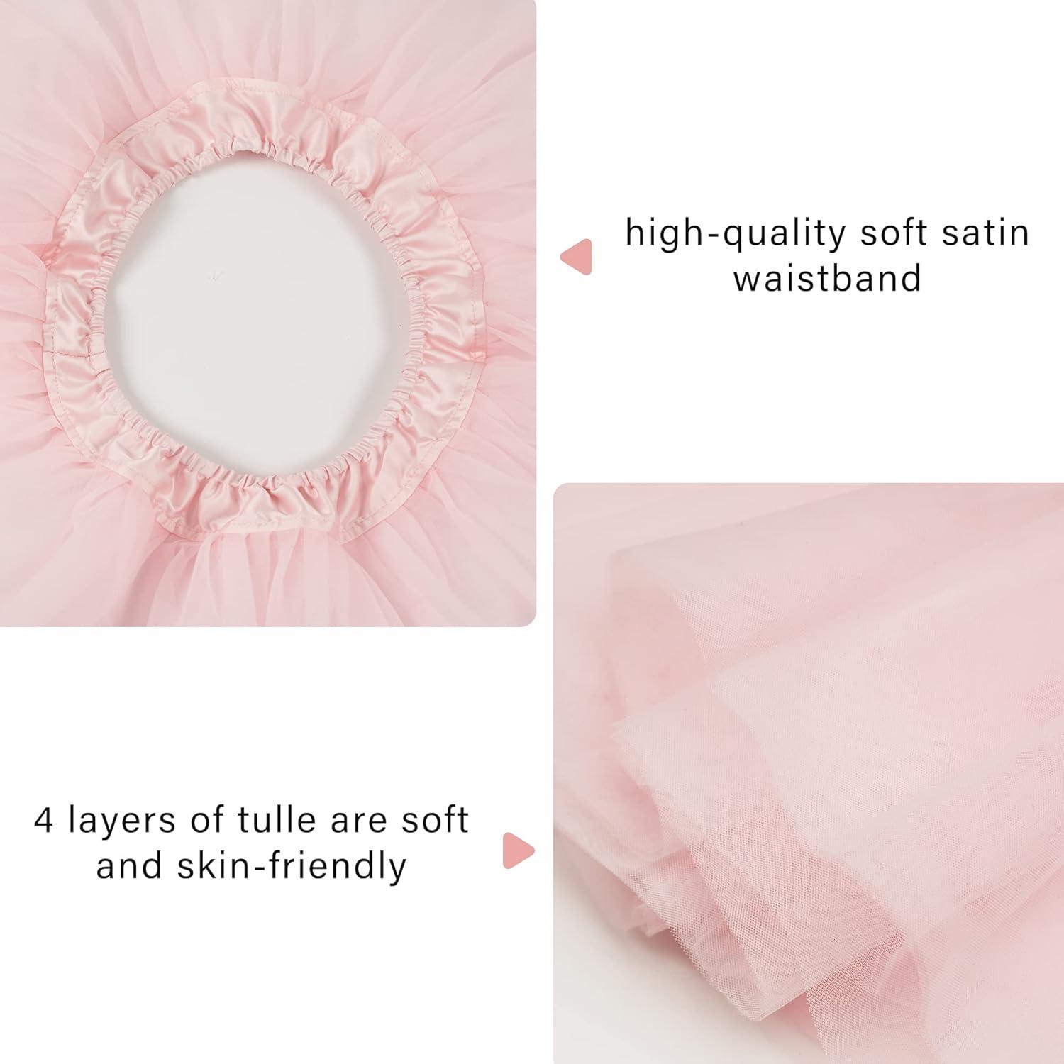 imageStelle Ballet Skirts for Girls Toddler Dance Skirt Chiffon Kids Ballet Wrap Skirts06pink Tutu Skirt