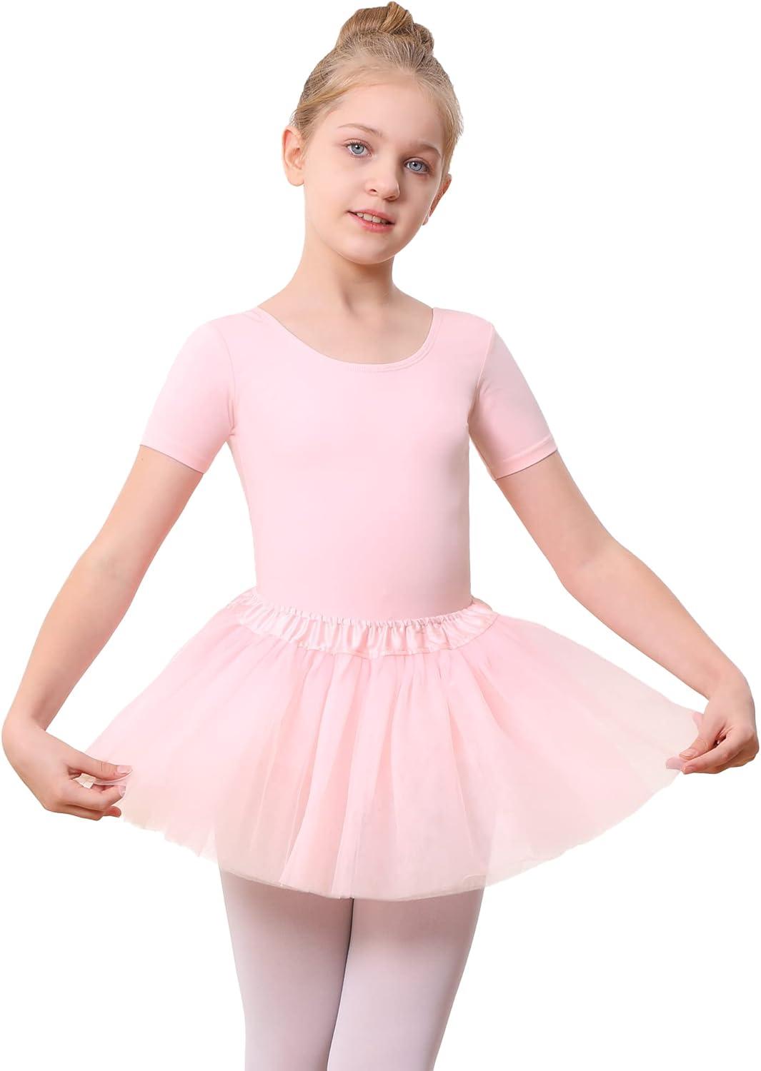 imageStelle Ballet Skirts for Girls Toddler Dance Skirt Chiffon Kids Ballet Wrap Skirts06pink Tutu Skirt