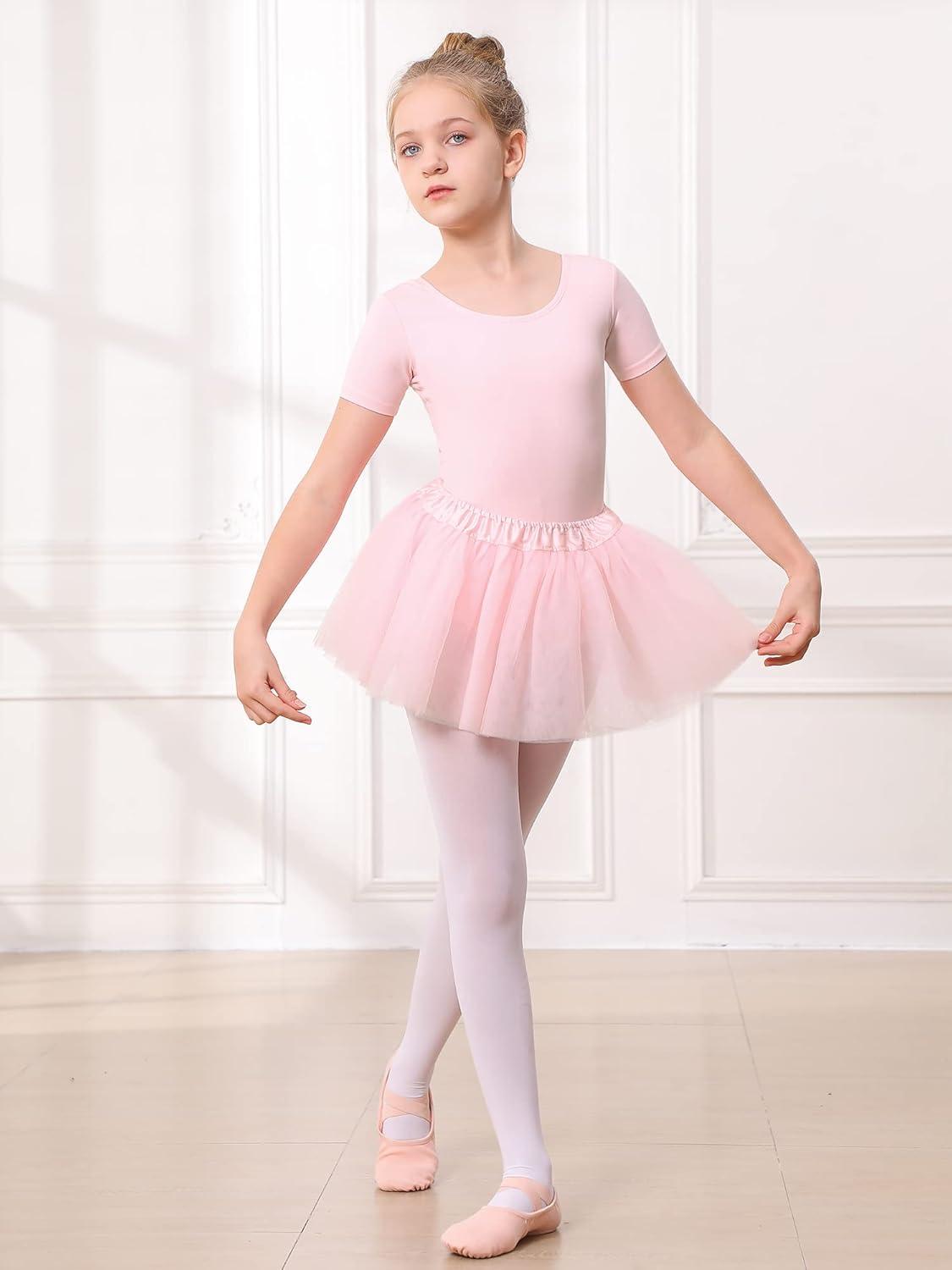 imageStelle Ballet Skirts for Girls Toddler Dance Skirt Chiffon Kids Ballet Wrap Skirts06pink Tutu Skirt