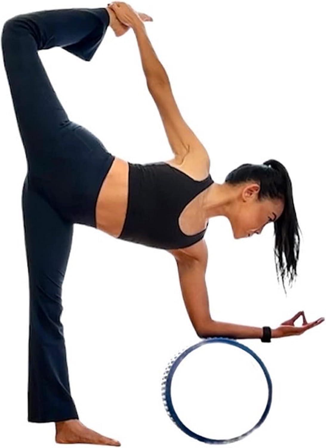 imageStelle Bootcut Yoga Pants with Pockets for Women 30quot Wide Leg Pants High Waist Tummy Control Workout Yoga PantsBrushed Buttery Softblack