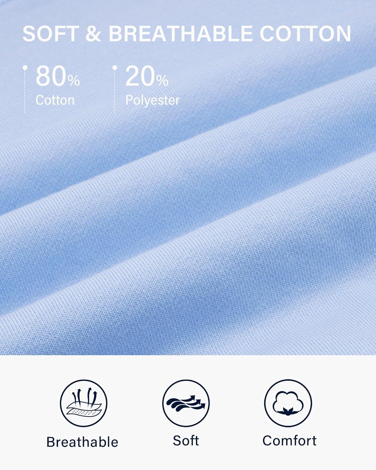 imageStelle Cropped Sweatshirts for Women Cotton Long Sleeve Crop Tops Crewneck Pullover Oversized SweaterBaby Blue