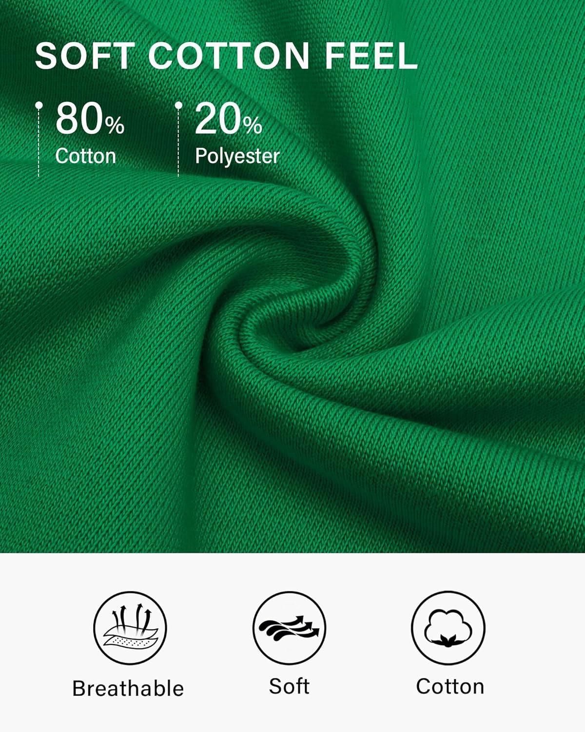 imageStelle Cropped Sweatshirts for Women Cotton Raglan Sleeve Crop Tops Crewneck Pullover Sweat ShirtsKelly Green