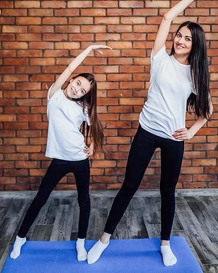 imageStelle Girls Athletic Leggings Kids Dance Running Yoga Pants Workout Active Dance Tights with PocketsBlackblackcharcoalcharcoal