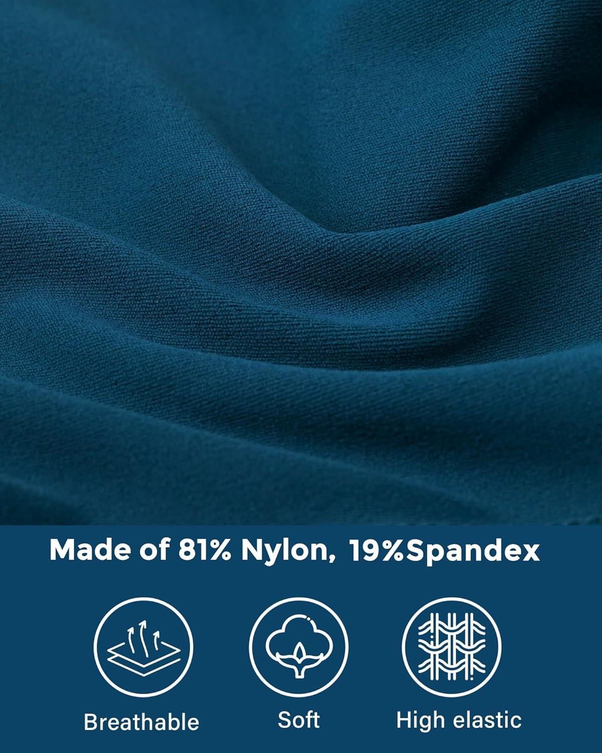 imageStelle Girls Athletic Leggings Kids Dance Running Yoga Pants Workout Active Dance Tights with PocketsOceanic 2 Side Pocket