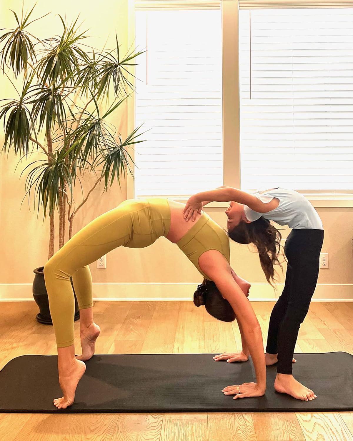 imageStelle Girls Athletic Leggings Kids Dance Workout Running Yoga Pants with Hidden PocketBlackbluenavy