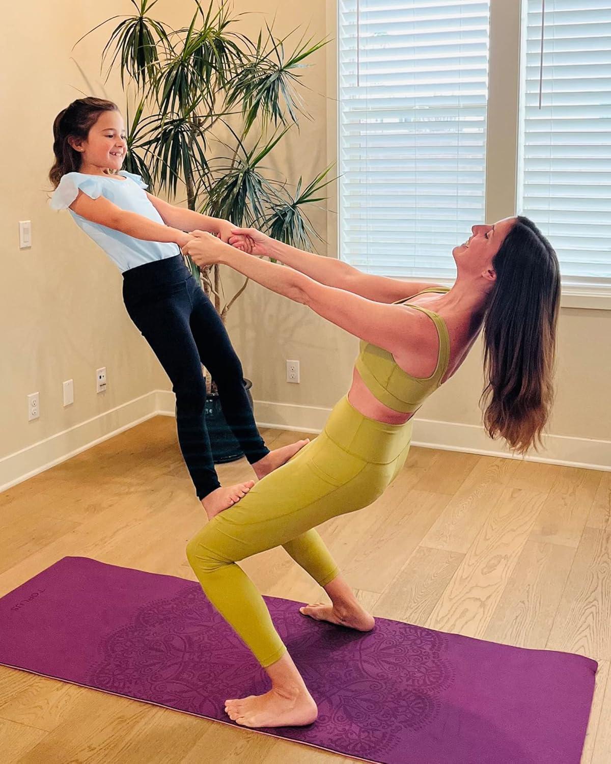 imageStelle Girls Athletic Leggings Kids Dance Workout Running Yoga Pants with Hidden PocketBlackbluenavy