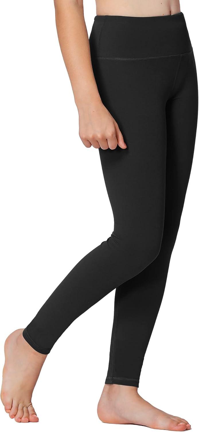 imageStelle Girls Athletic Leggings Kids Dance Workout Running Yoga Pants with Hidden PocketBlacknavypink