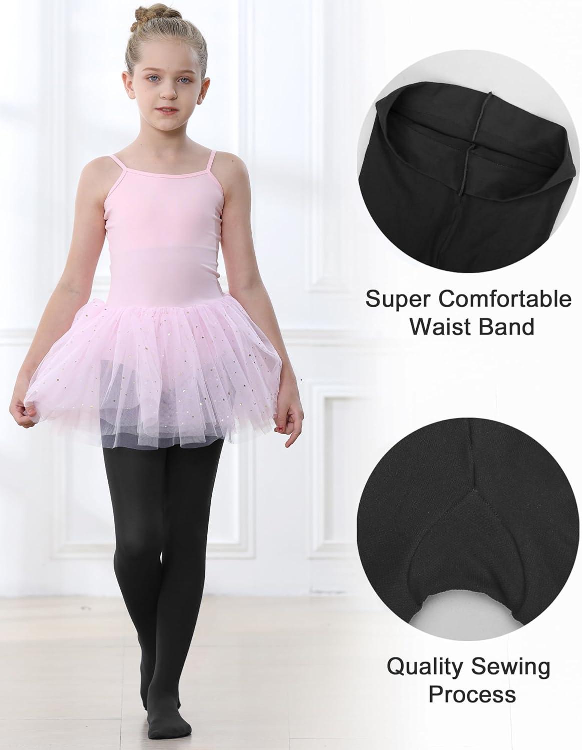 imageStelle Girls Ballet Dance Students School Footed Tight ToddlerLittle KidBig Kid1black