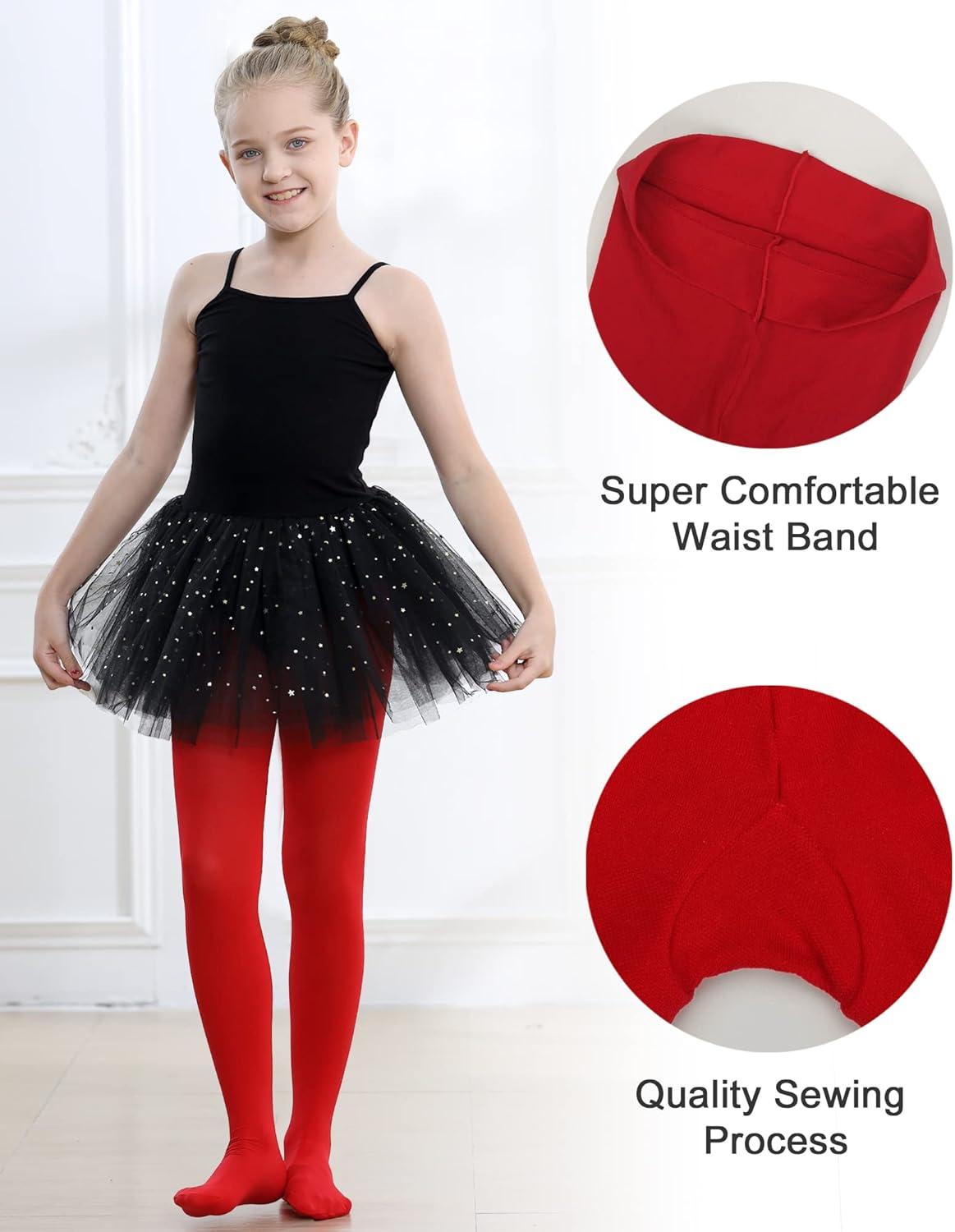 imageStelle Girls Ballet Dance Students School Footed Tight ToddlerLittle KidBig KidRed