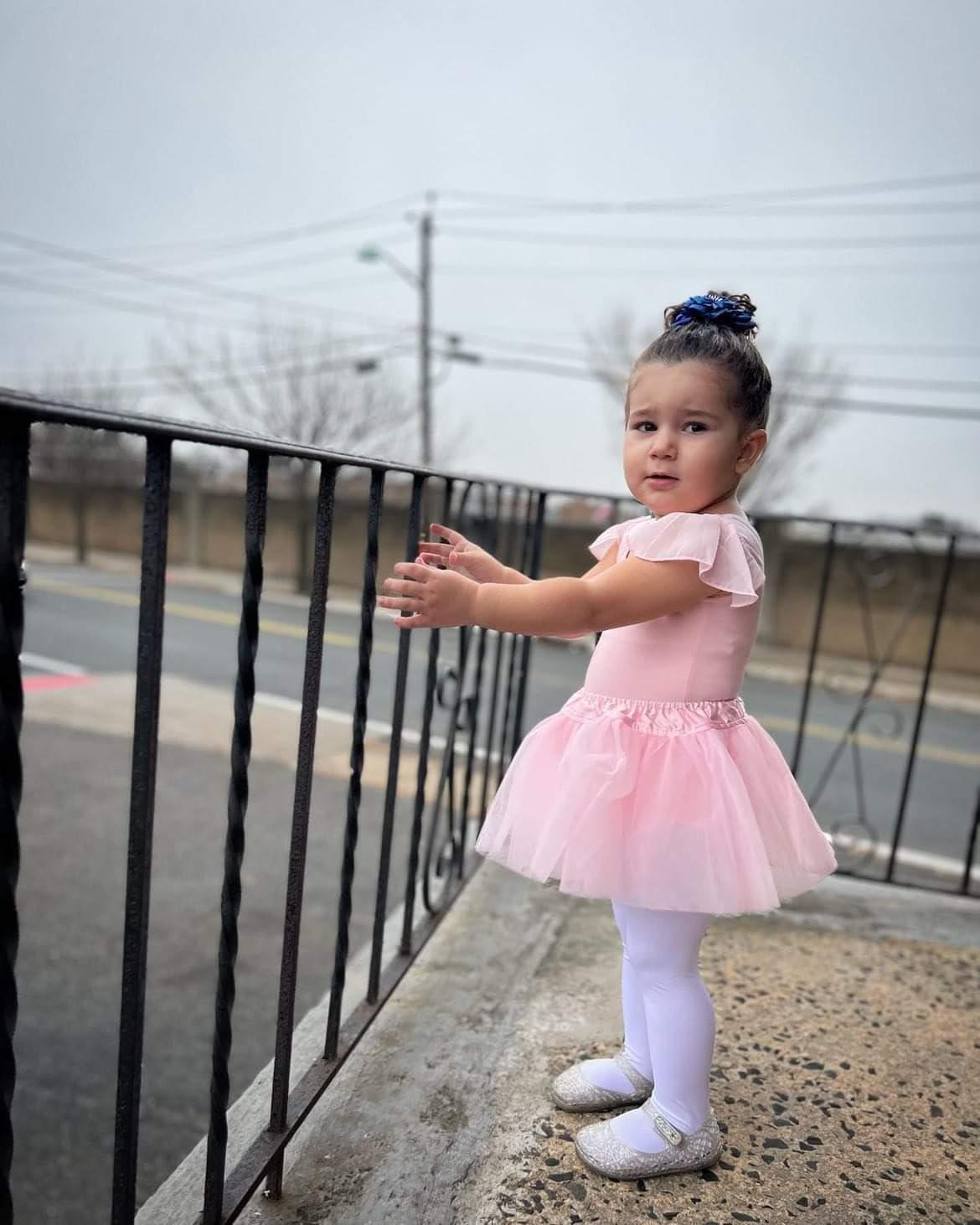 imageStelle Girls Leotards Black Ballet Dance Leotards Ruffle Short Sleeve Gymnastics OutfitsToddlerLittle KidBig KidBallet Pink