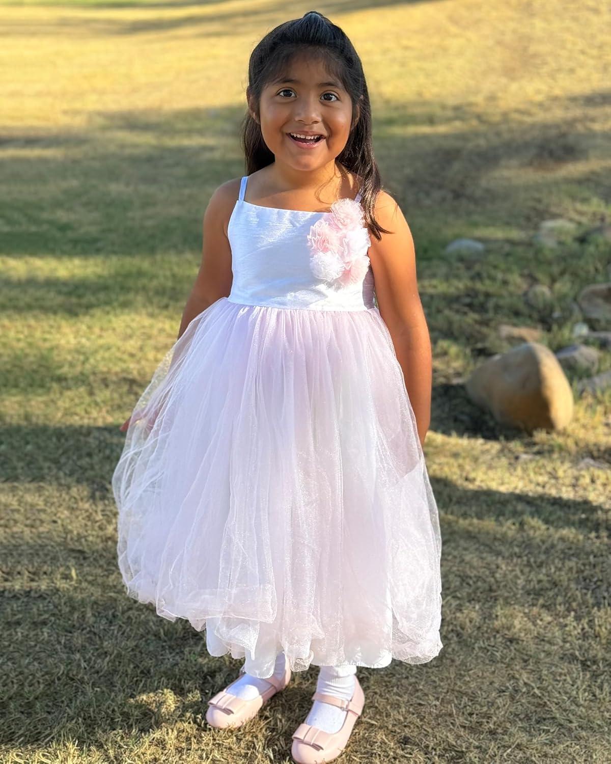 imageStelle Girls Mary Jane Dress Shoes Ballerina Flat with Bow for ToddlerLittleBig KidsPink