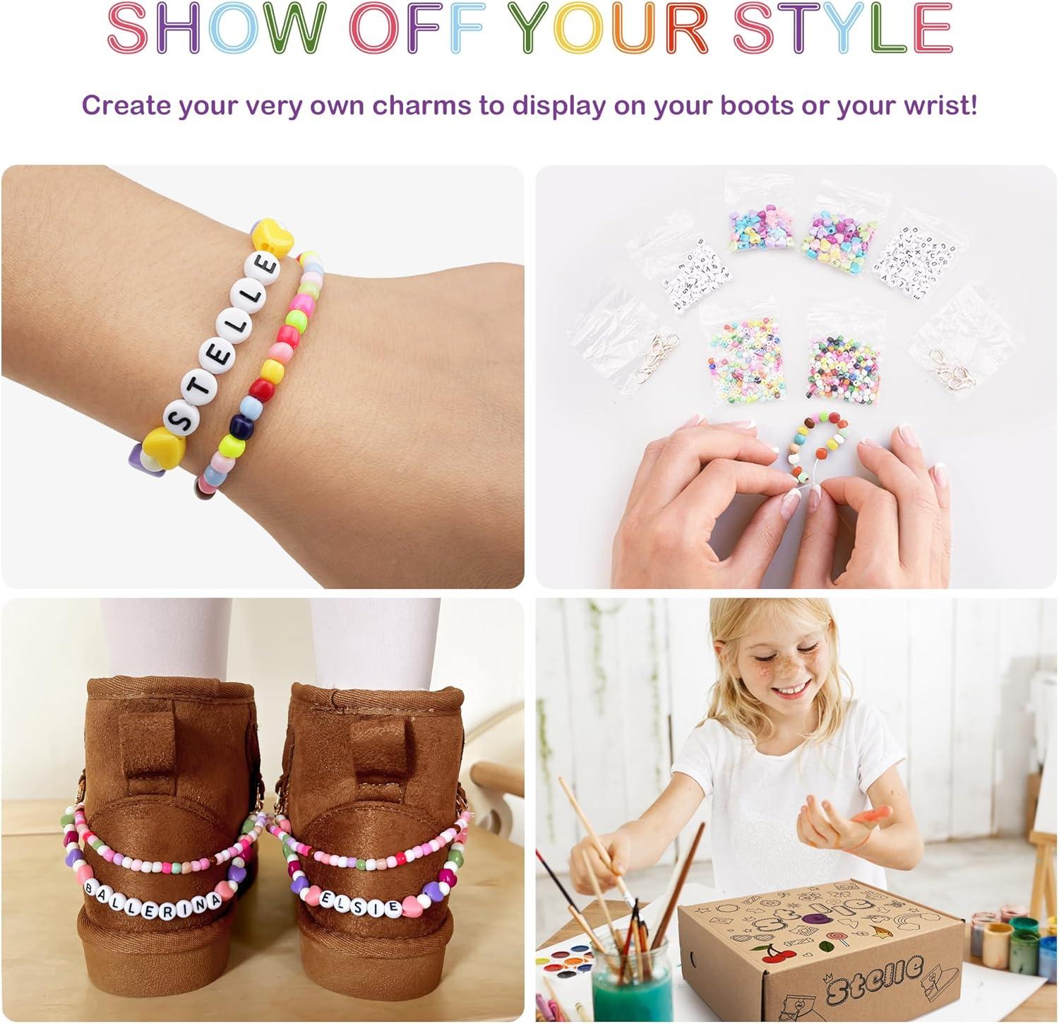 imageStelle Girls Snow Boots Warm Winter Boots for ToddlerLittleBig KidsBlack