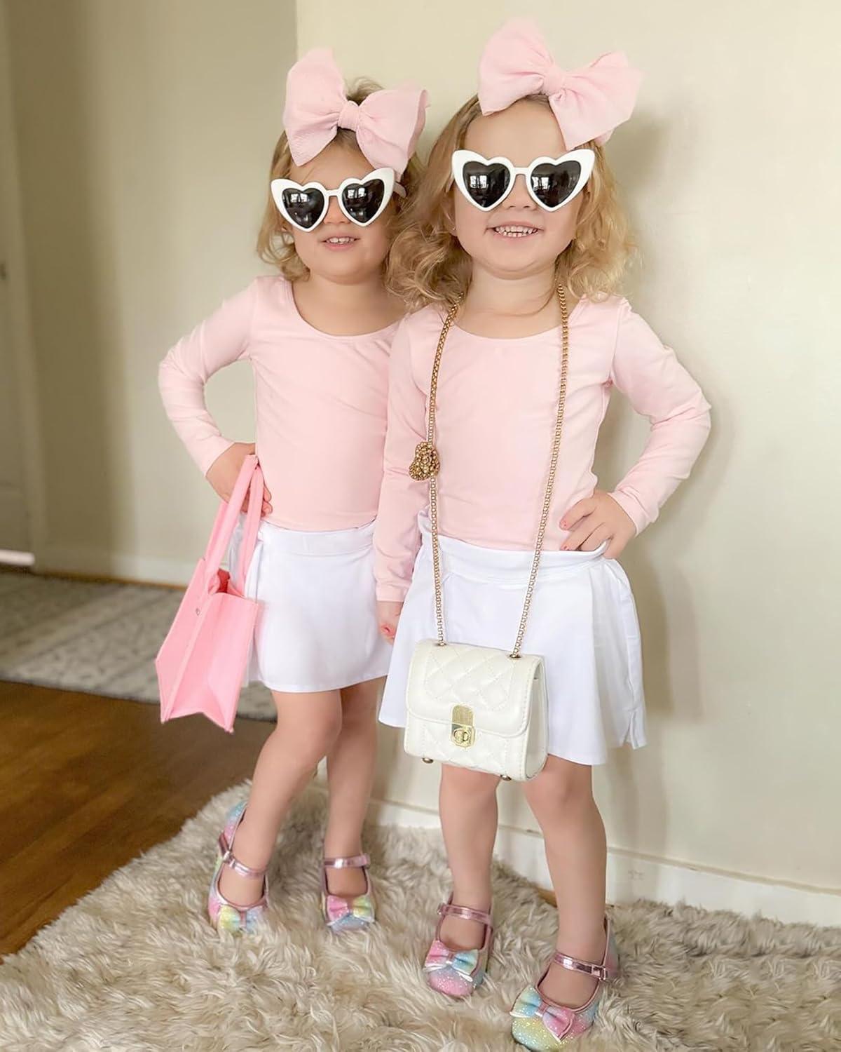 imageStelle Girls Tennis Skirts with Inner Shorts Pockets Golf Skirts Athletic Running Workout Pleated Skort 515YearsWhite