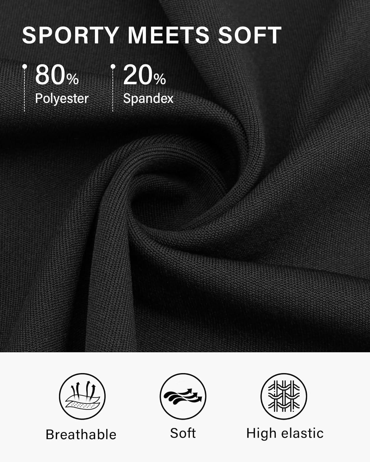 imageStelle Girls Tennis Skirts with Pockets Athletic Skorts Inner Shorts High Waisted Sports Golf Running SkirtBlack