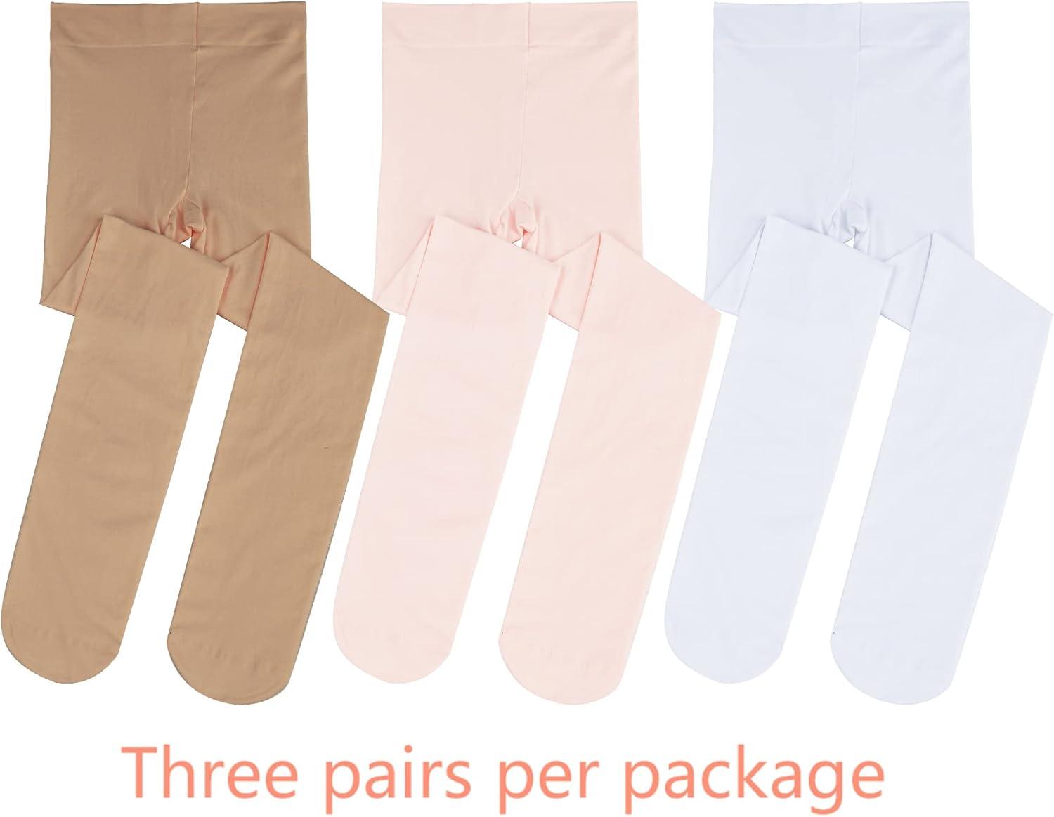 imageStelle Girls Ultra Soft Pro Dance TightBallet Footed Tight ToddlerLittle KidBig KidBallet Pinkwhitetan