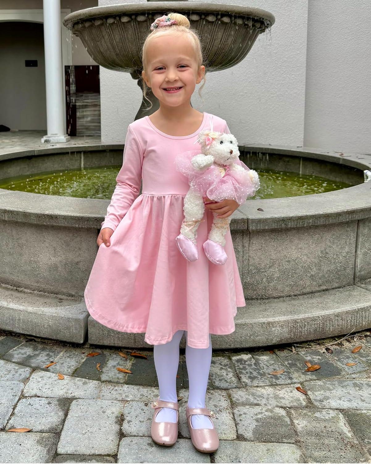 imageStelle Girls Ultra Soft Pro Dance TightBallet Footed Tight ToddlerLittle KidBig KidBallet Pinkwhitetan