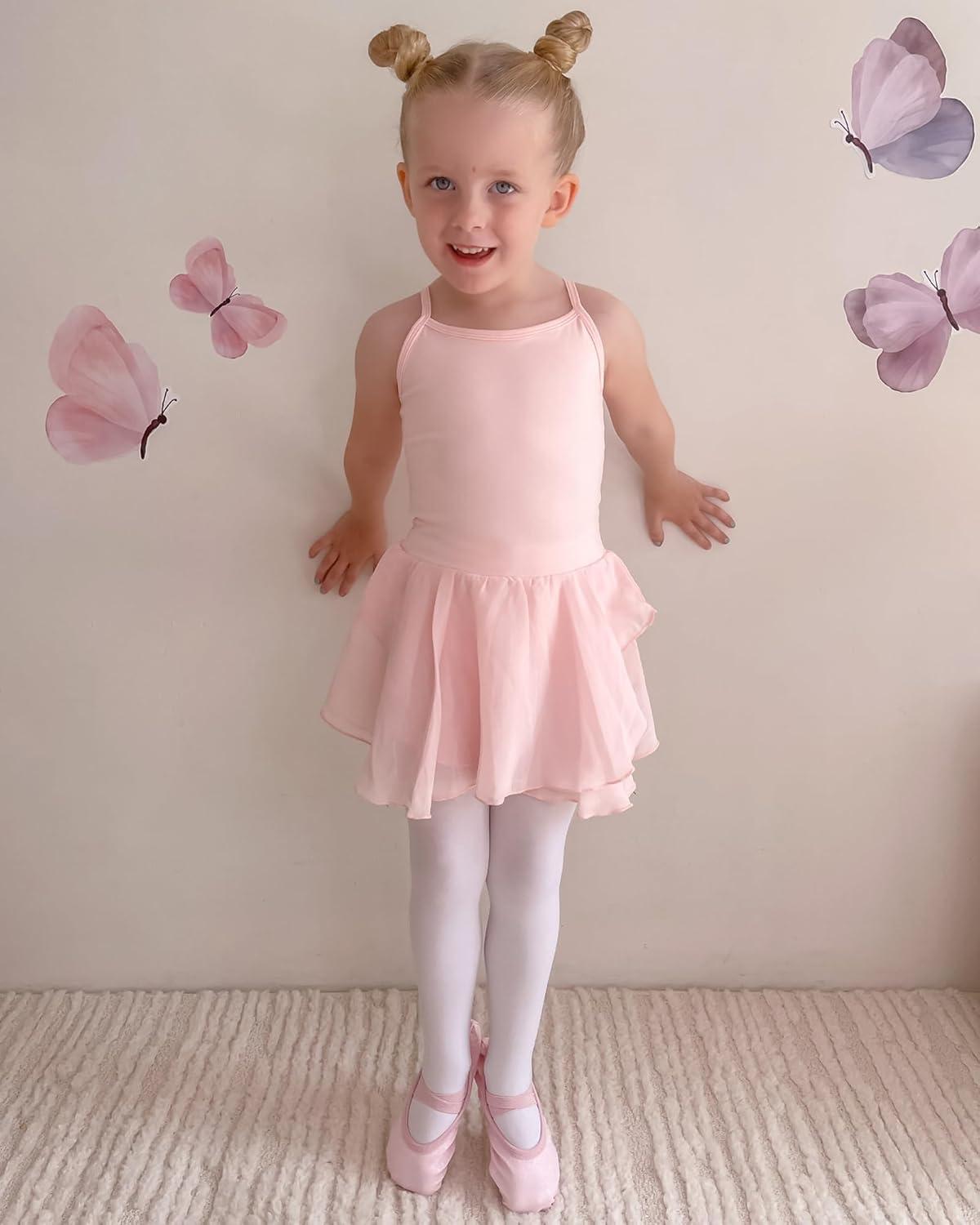 imageStelle Girls Ultra Soft Pro Dance TightBallet Footed Tight ToddlerLittle KidBig KidBallet Pinkwhitetan