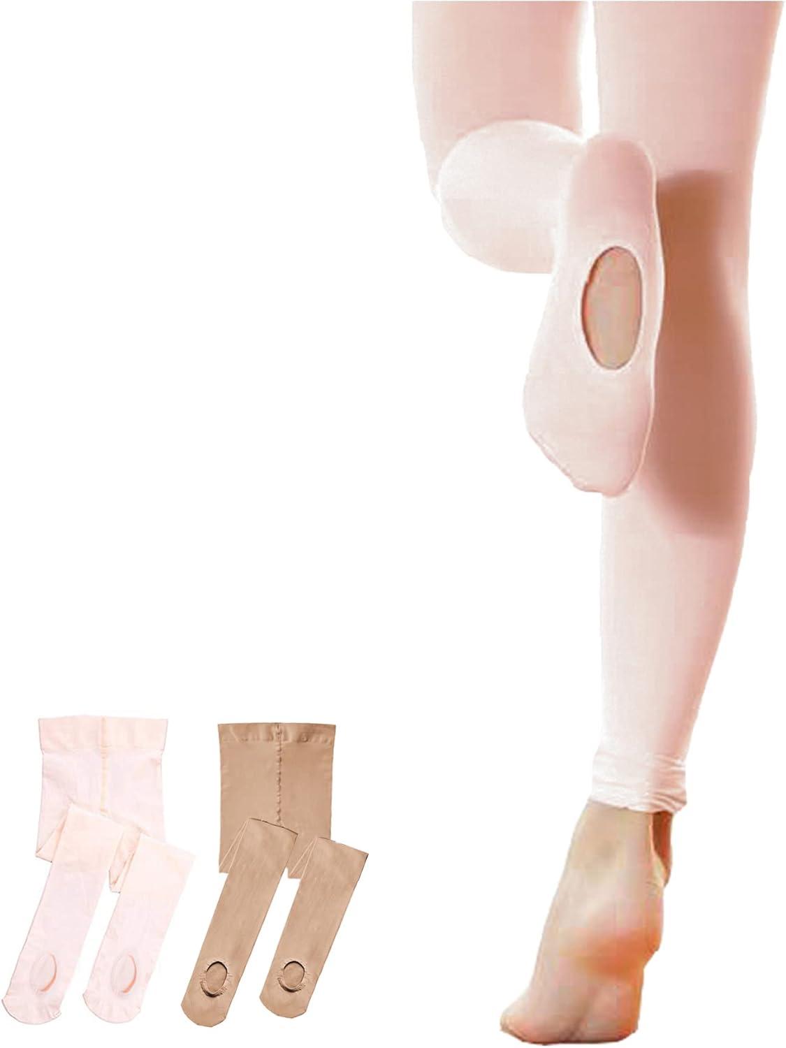 imageStelle Girls Women Ballet Dance Convertible Tights Ultra Soft Pro Transition Tights1pair Ballet Pink1pair Tan