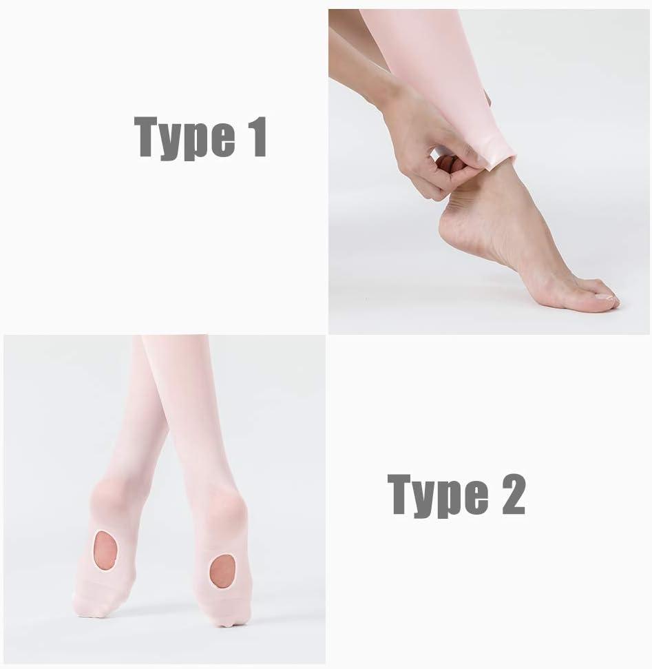 imageStelle Girls Women Ballet Dance Convertible Tights Ultra Soft Pro Transition Tights1pair Ballet Pink1pair Tan