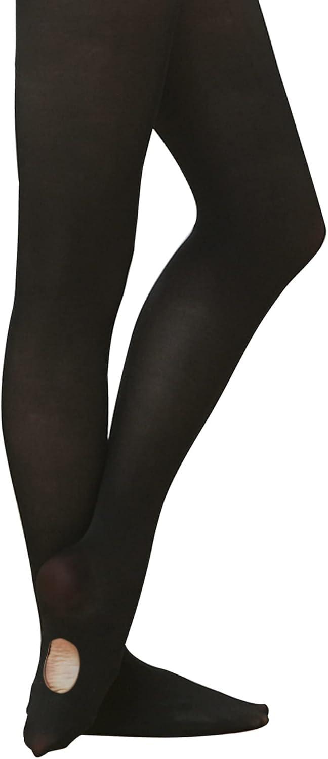 imageStelle Girls Women Ballet Dance Convertible Tights Ultra Soft Pro Transition Tights3packblack