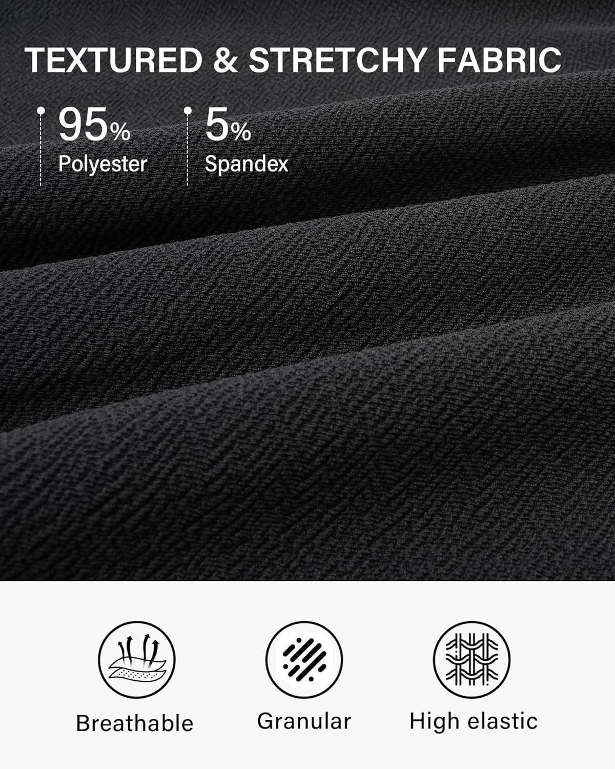 imageStelle Womens 20quot Knee Length Skirts with Pockets Casual Basic Midi Skirt Stretchy High Waisted Skater Flared PleatedBlack