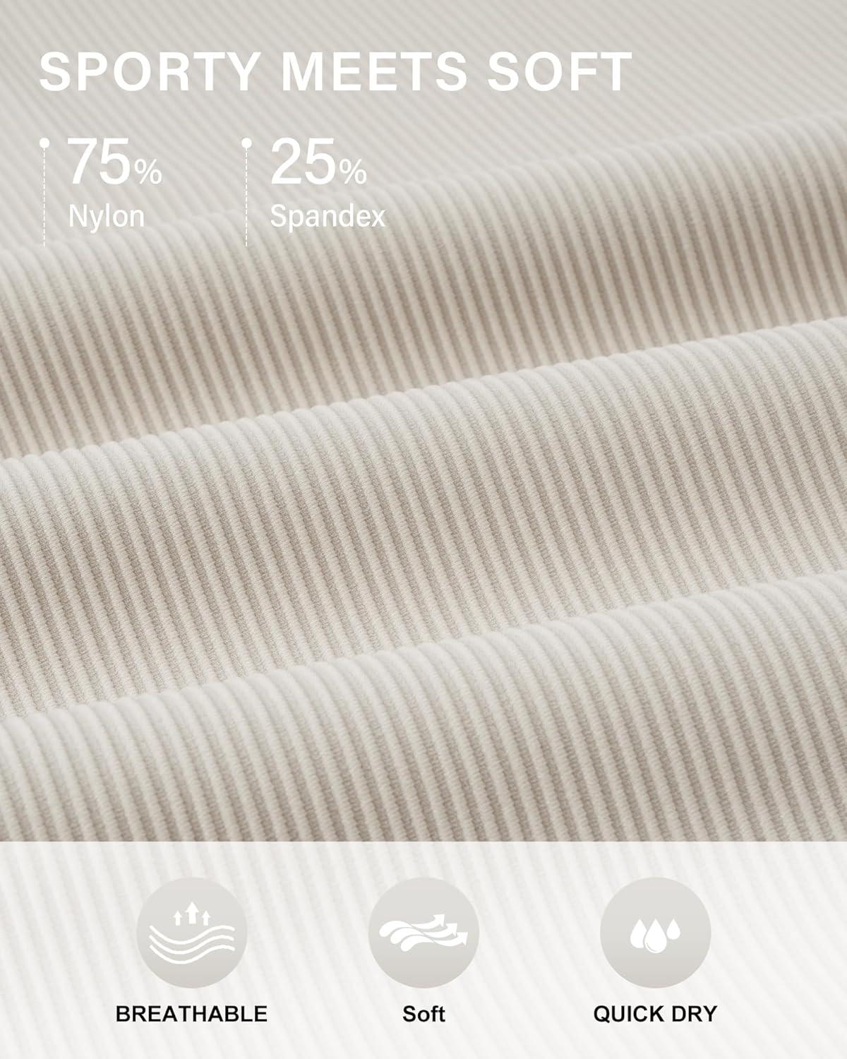 imageStelle Womens Ribbed Tank Tops Seamless Padded Workout Crop Top Sleeveless Square Neck Cami Basic ShirtsChalk