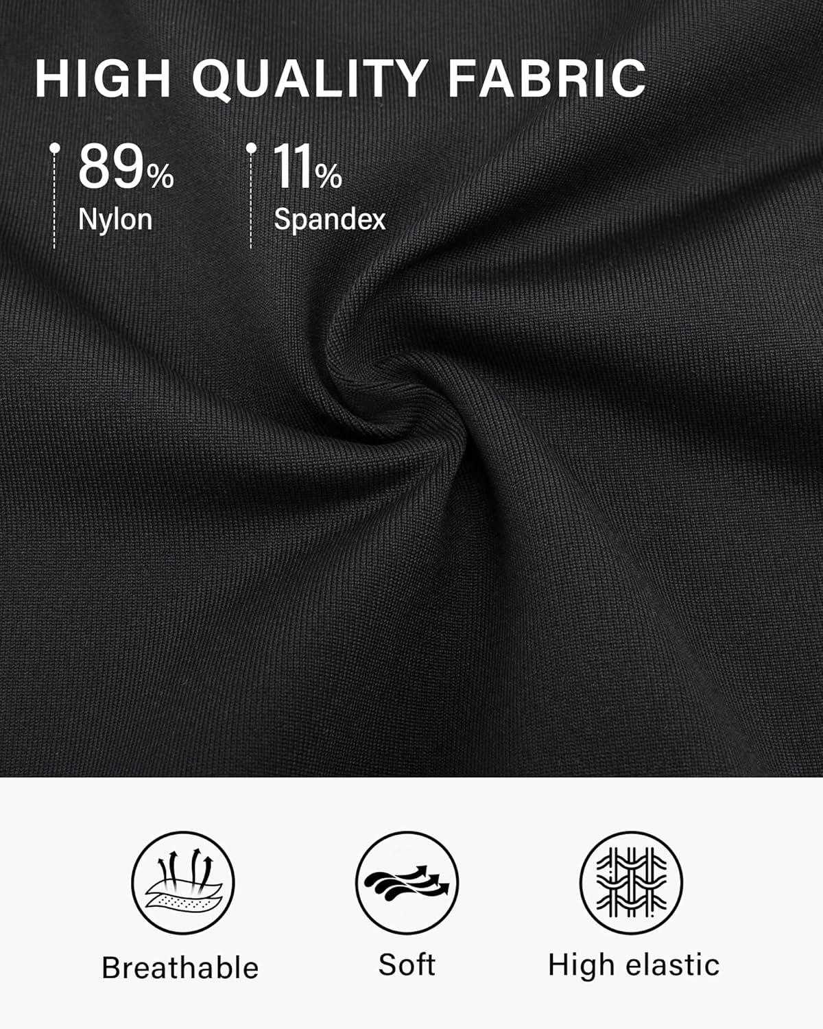 imageStelle Womens Short Sleeve Leotard for Ballet Dance Costumes Scoop Neck Sleeveless Double Lined BodysuitBlack