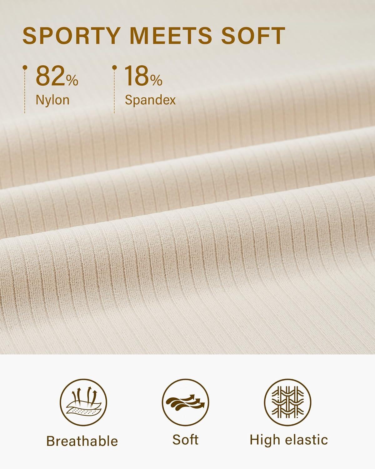 imageStelle Womens Sleeveless Tank Tops Scoop Neck Ribbed Racerback Camisole Tops for Workout CasualVanilla