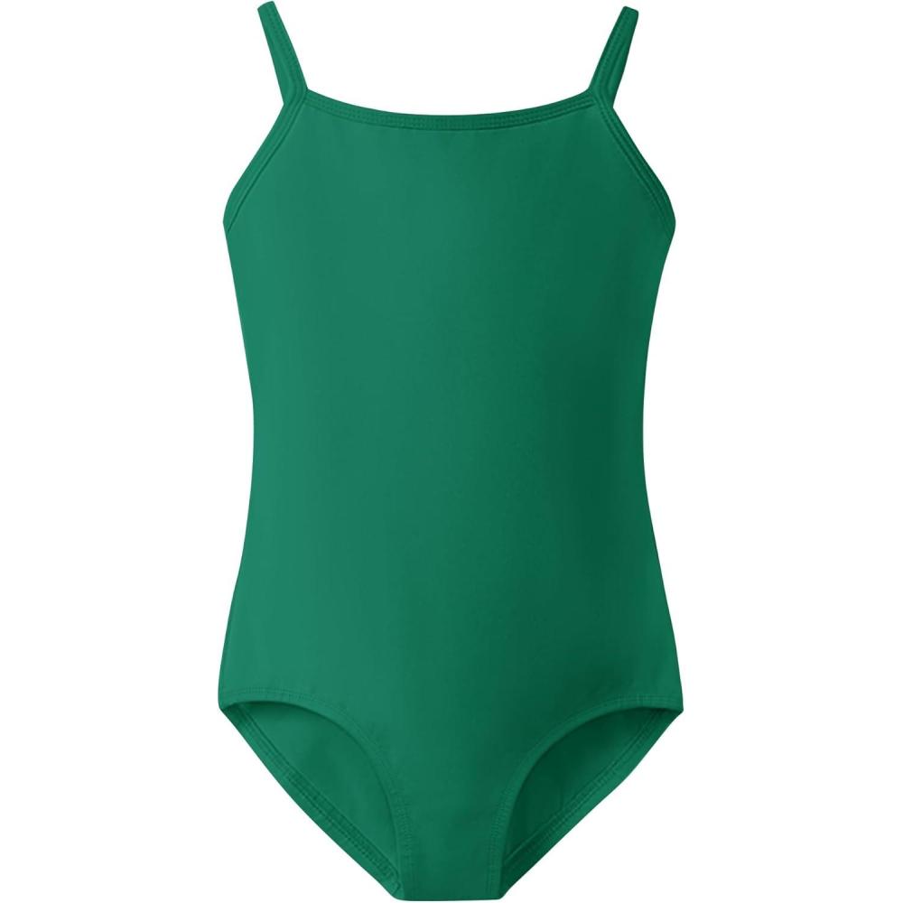 imageStelle Ballet Leotards for Girls Dance Leotard Gymnastics Unitards Outfits with Adjustable StrapsGreen
