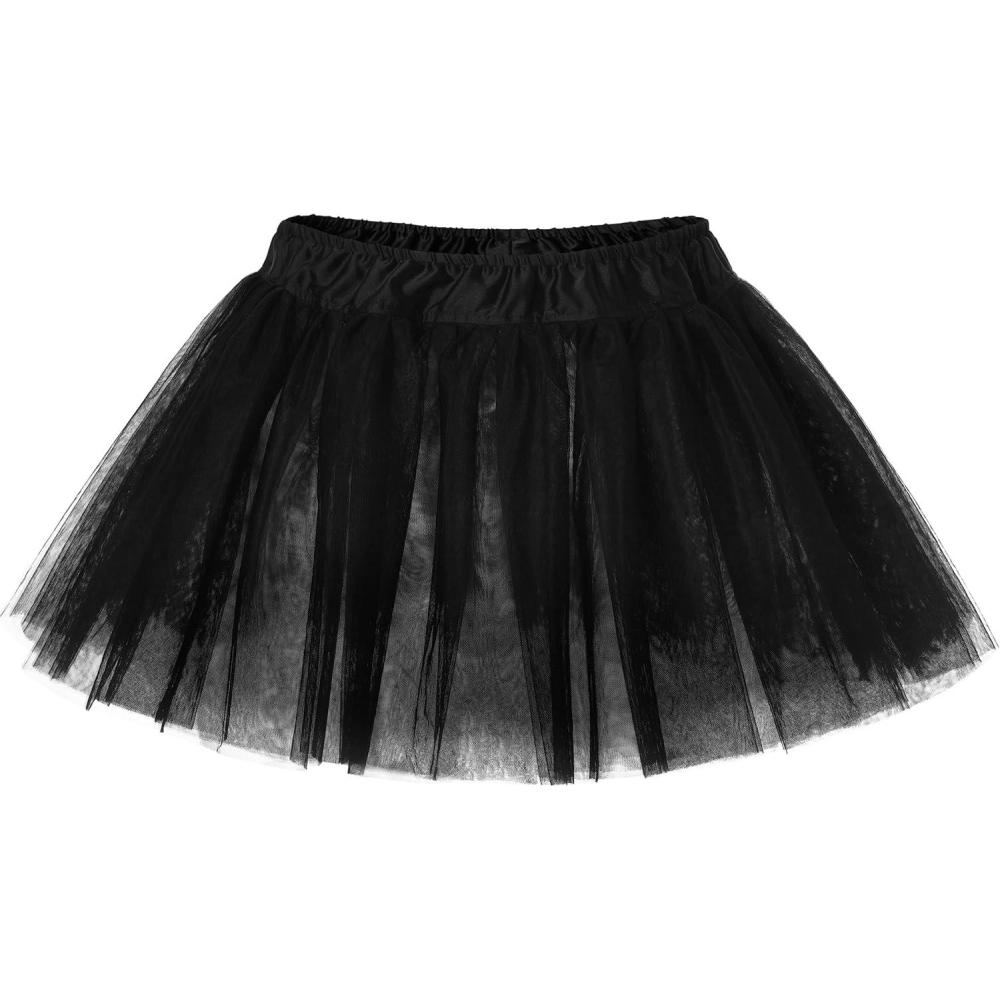 imageStelle Ballet Skirts for Girls Toddler Dance Skirt Chiffon Kids Ballet Wrap Skirts06black Tutu Skirt