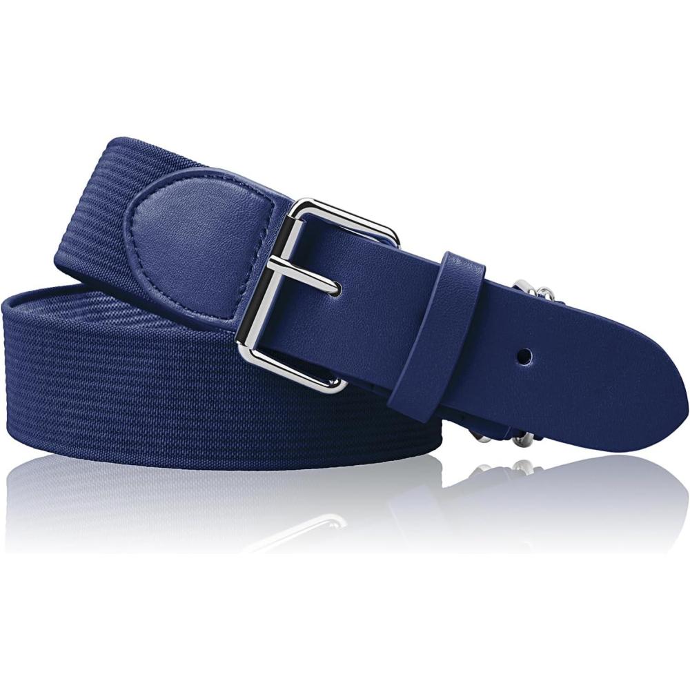 imageStelle BaseballSoftballFastpitch Belt Girls Sports Elastic Adjustable Boys Uniform Belts Youth and Adult SizesNavy