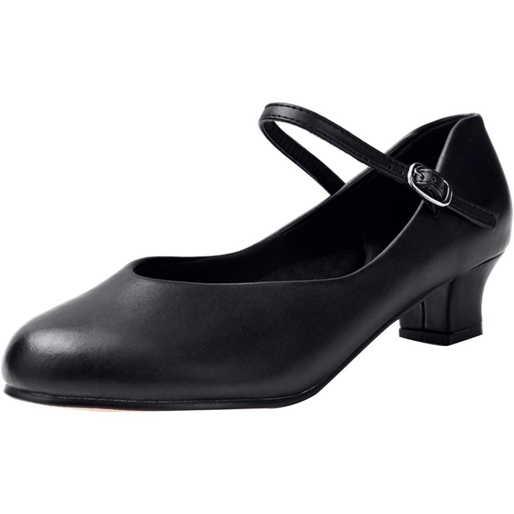 imageStelle Character Shoes for Women Dance Shoes 15quot2quot Ankle Strap Dancing Heels for Ballroom Salsa Tango Flamenco Latin15black