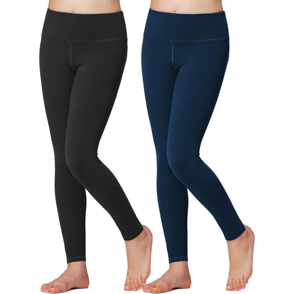 imageStelle Girls Athletic Leggings Kids Dance Workout Running Yoga Pants with Hidden PocketBlacknavy