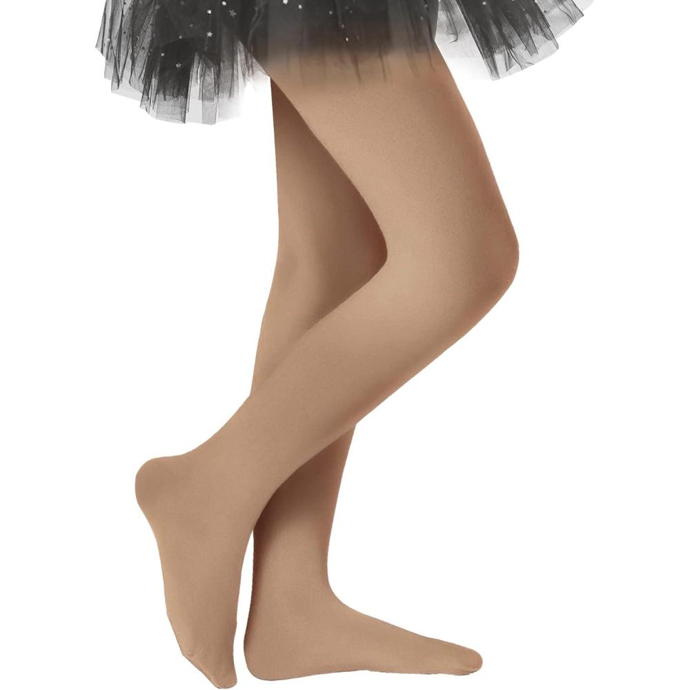 imageStelle Girls Ballet Dance Students School Footed Tight ToddlerLittle KidBig Kid1tan