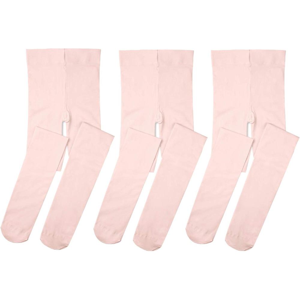 imageStelle Girls Ballet Dance Students School Footed Tight ToddlerLittle KidBig Kid3packballet Pink