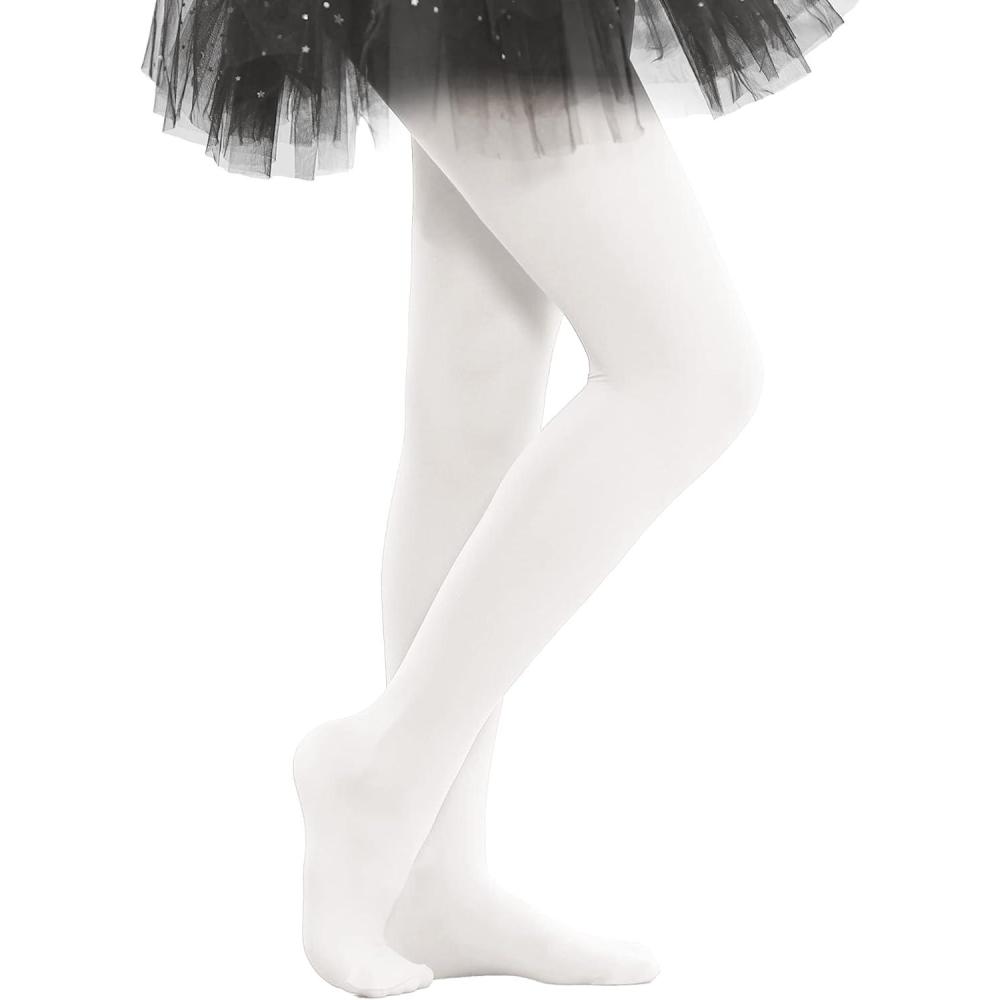 imageStelle Girls Ballet Dance Students School Footed Tight ToddlerLittle KidBig KidWhite