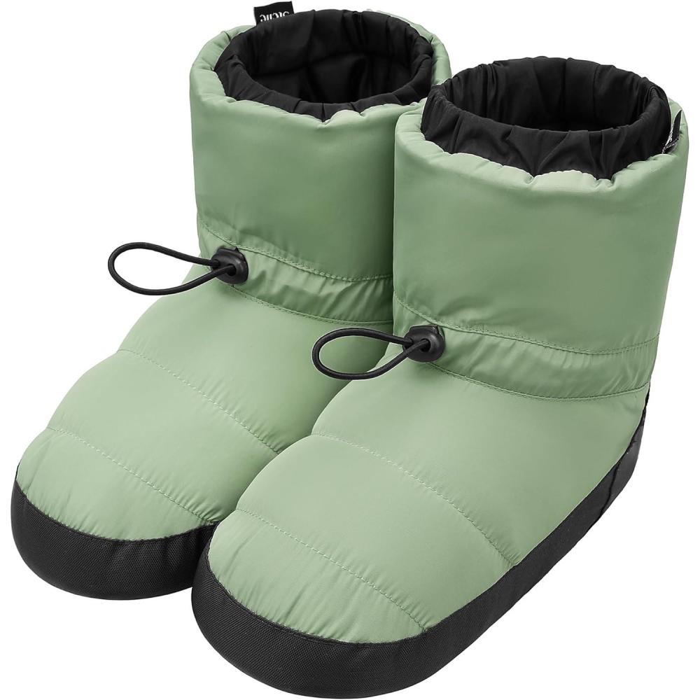 imageStelle Girls Ballet Warm Up Booties Dance Slipper Boots Ballerina Elastic ShoesGreen