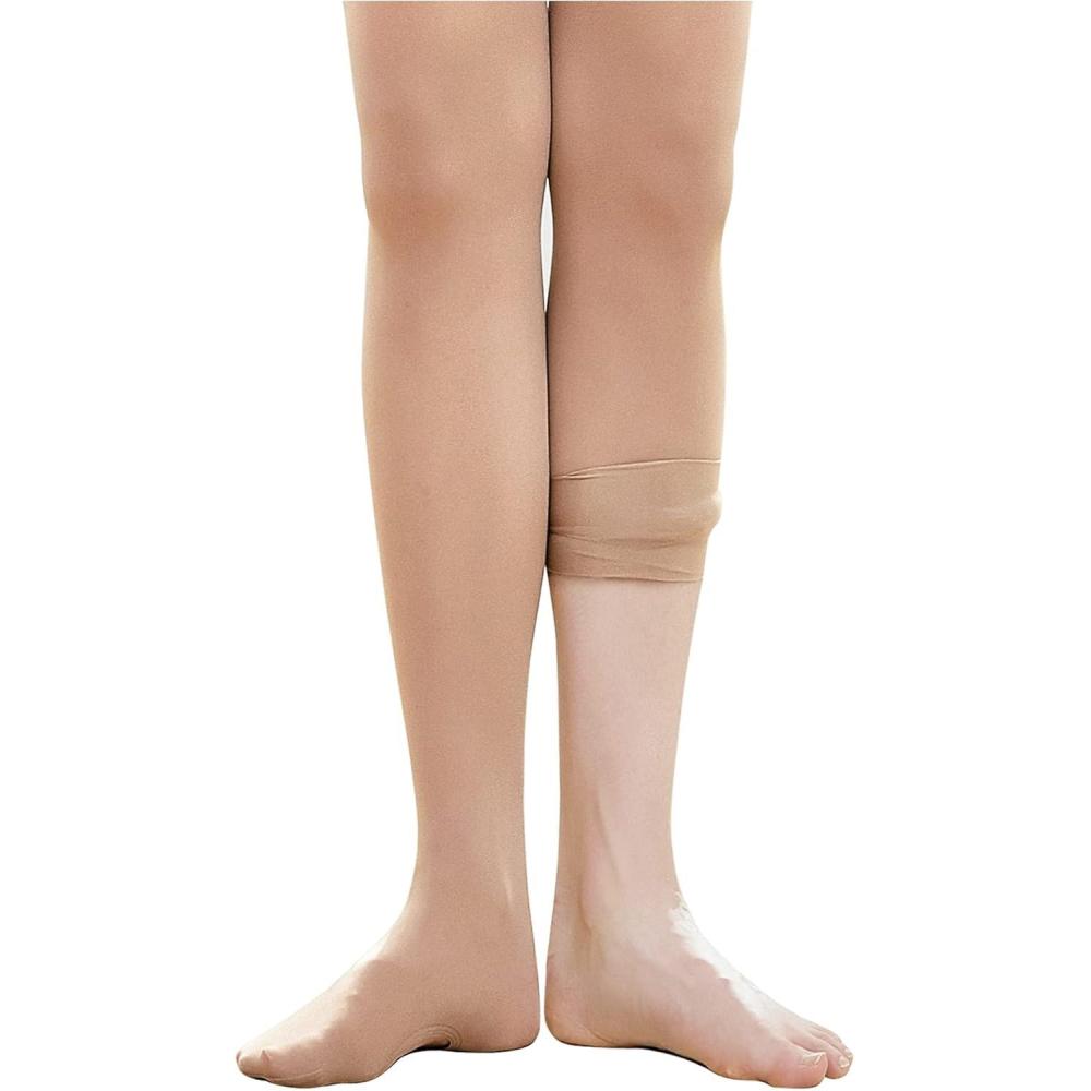 imageStelle Girls Women Ballet Dance Convertible Tights Ultra Soft Pro Transition TightsTan