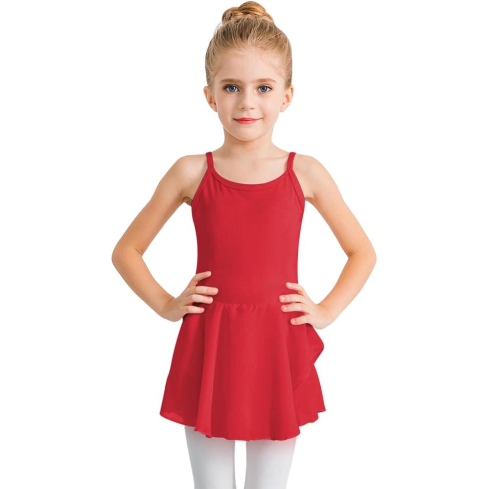 imageStelle Toddler Ballet Leotards for GirlsDance Leotard for GirlsCamisole Toddler Ballet Outfit for Studio Outdoor Daily WearStyle 1red