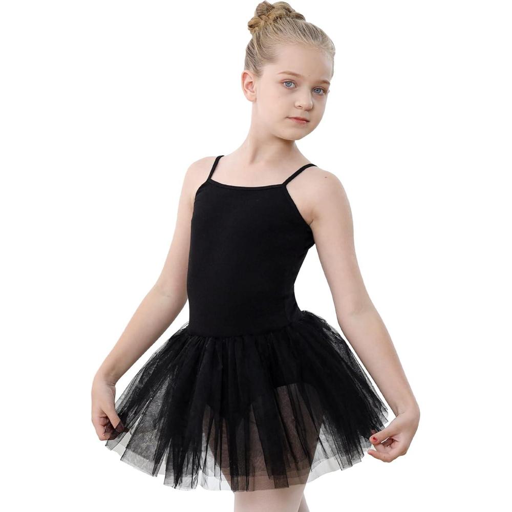 imageStelle Toddler Ballet Leotards for GirlsDance Leotard for GirlsCamisole Toddler Ballet Outfit for Studio Outdoor Daily WearStyle 2black Tutu