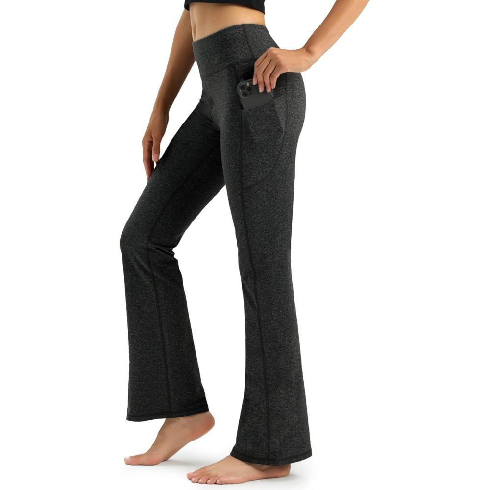 imageStelle Women High Waisted Leggings with Pockets 30quot Tummy Control Workout Running Yoga PantsCharcoal 30 Regular