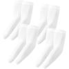 imageStelle Arm Sleeves UV Sun Protection Compression Cooling Sleeves UPF 50 for Women Men SportWorkingTattoo Cover up4 Pairs4 White