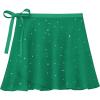 04-green Shiny Skirt(ad Tie)