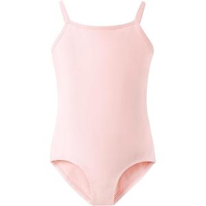 Stelle Ballet Leotards for Girls Dance Leotard Gymnastics Unitards Outfits with Adjustable Straps(Ballet Pink)